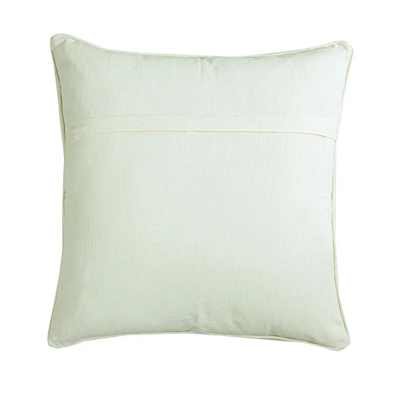 Dewdrop Petals Woven Cotton Cushion Cover (Peach) - Set Of Two media 5