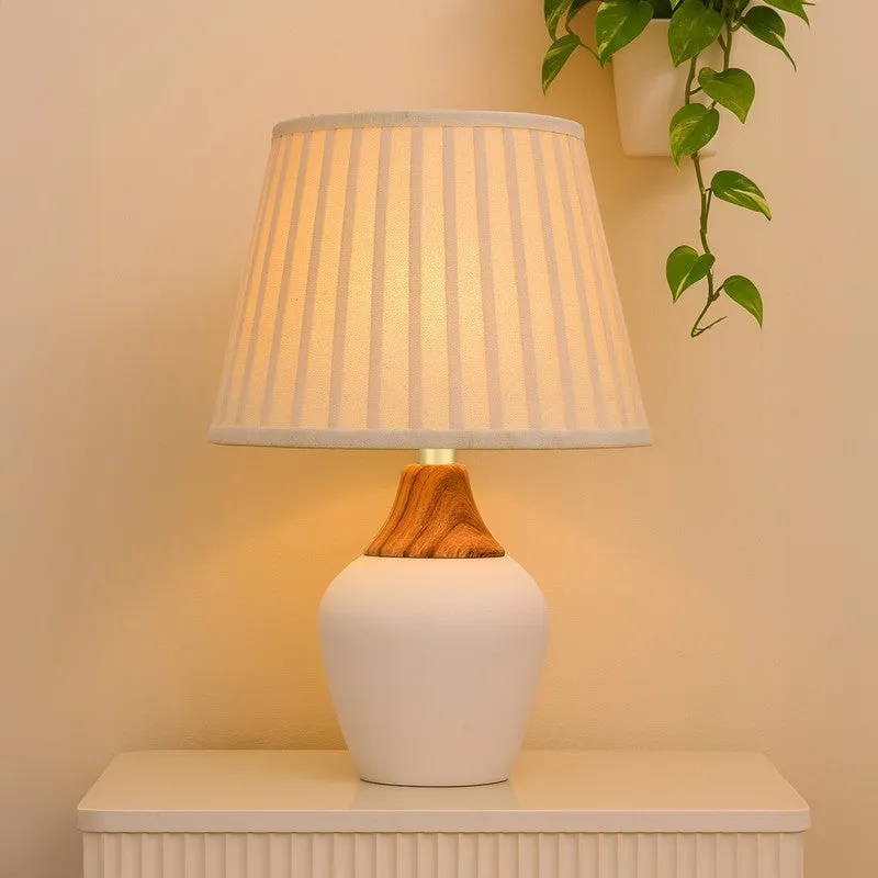 IllumiFlex Tech Ceramic Table Lamp - White media 3
