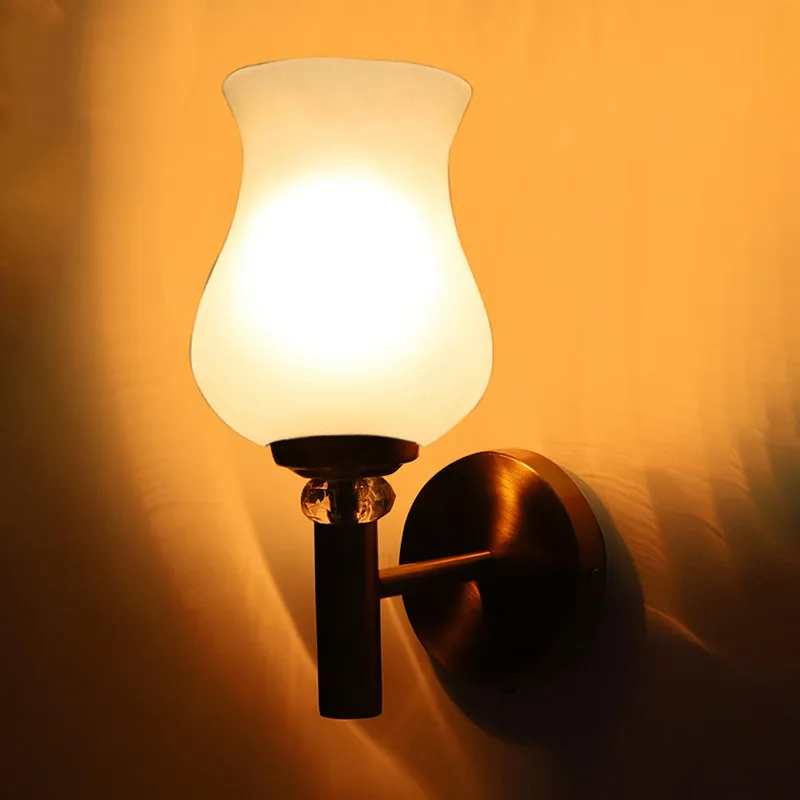 Argent Glass & Steel Wall Lamp - Gold media 5