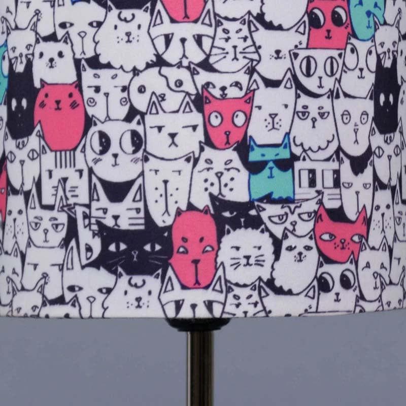 Kitties Everywhere Fabric Table Lamp - Multicolor media 4