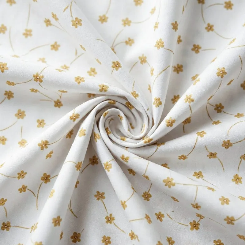 Tiny Twines Cotton Bedsheet (Yellow) - 180 TC media 5