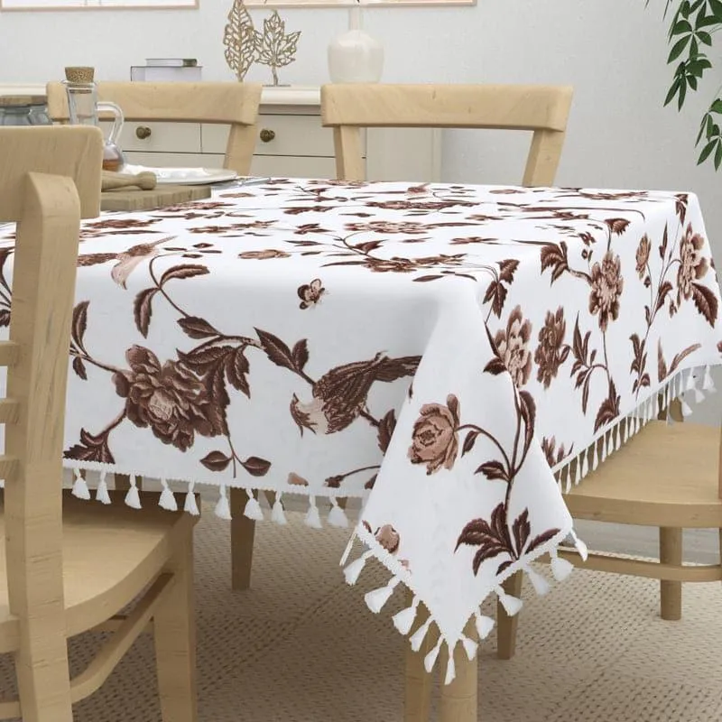 Vipasa Floral Table Cover - Brown media 4