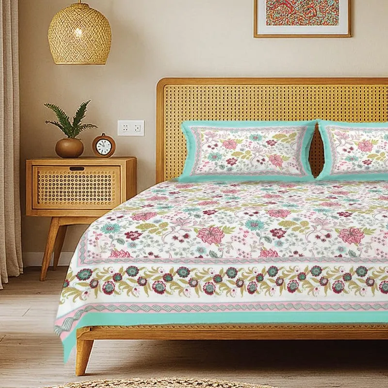 Urban Space Sattva Bloom Cotton Bedsheet - 200 TC media 3