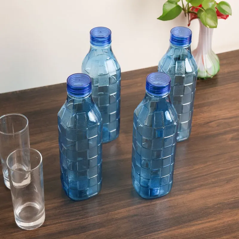 PureGrid Blue Clear PET Bottle (1000 mL Each) - Set Of Four media 3