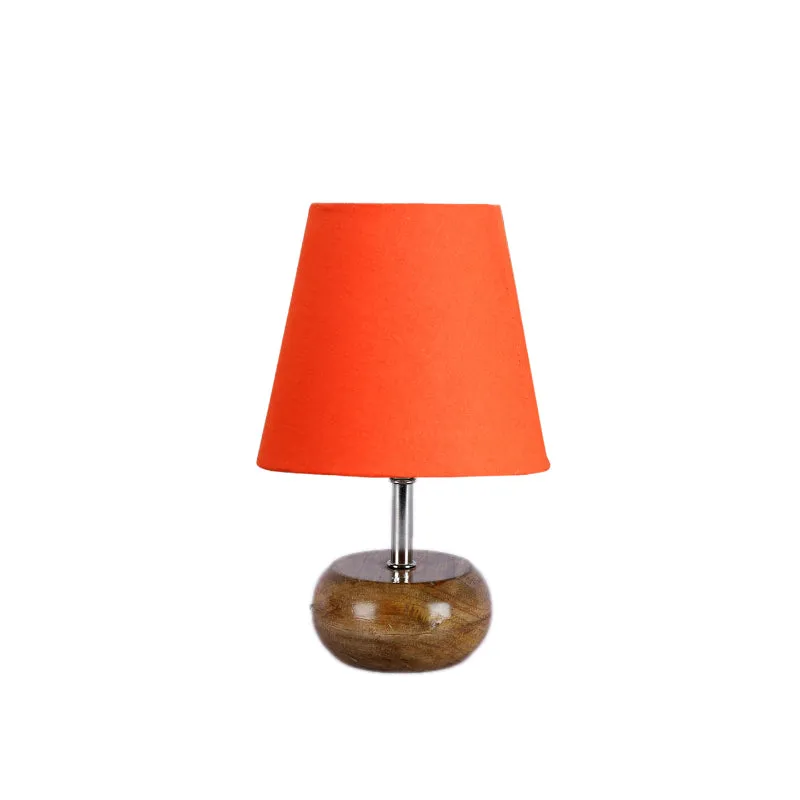 Astrova Fabric Table Lamp - Orange,Brown media 4