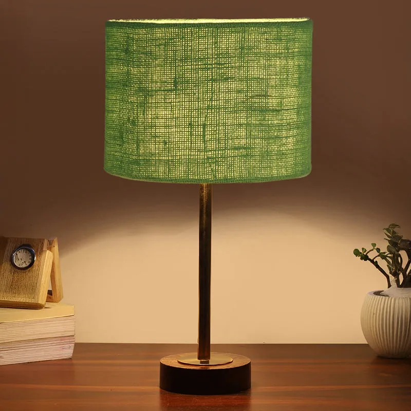 Sienna I Rodin Wooden Table Lamp - Green,Gold,Brown media 1