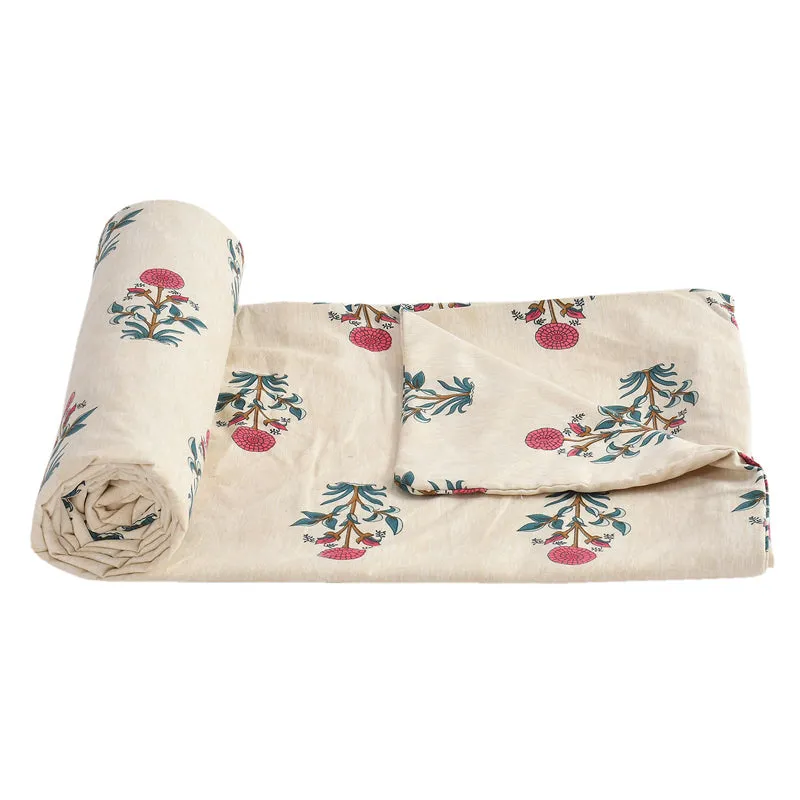 Ethnic Petals Cotton Duvet Cover - 210 TC media 5