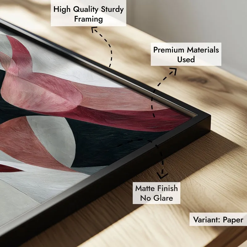 Ethereal Flow Horse Wall Painting With Black Frame media 8