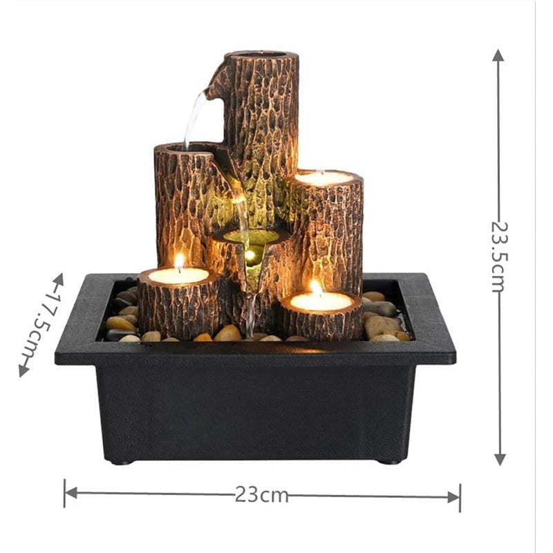 Timber Flow Table Top Fountain image 8