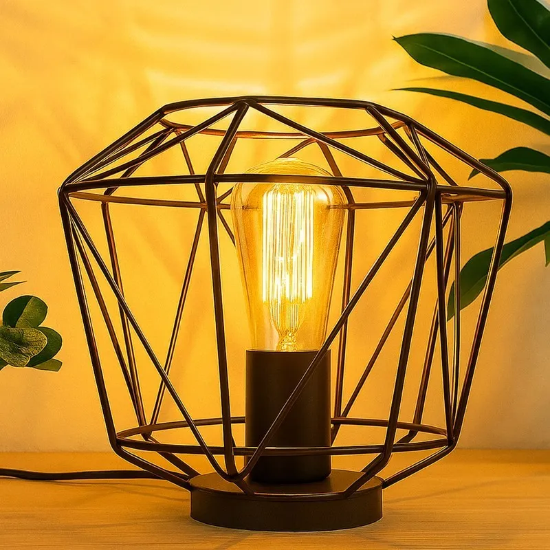 GlowMorph Transformable Metal Table Lamp - Black media 1