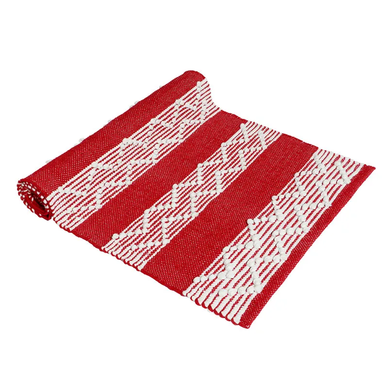 Weavax Cotton Runner Rug - Red media 4