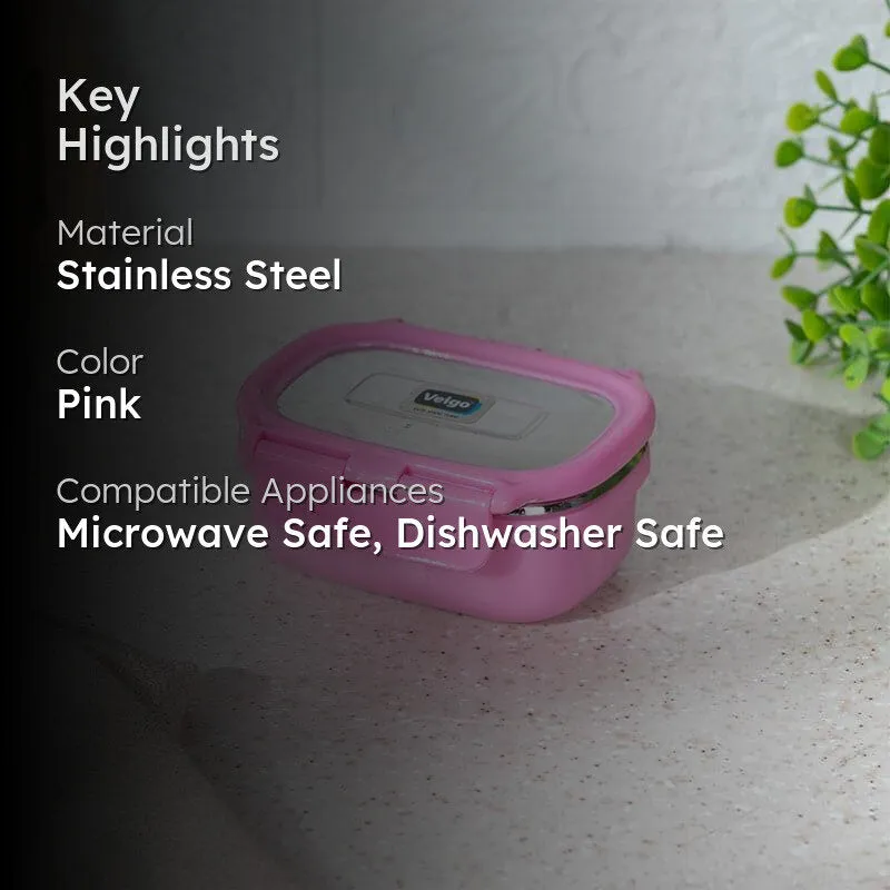Port Microwave Safe Lunch Box (Pink) - 150 mL media 2