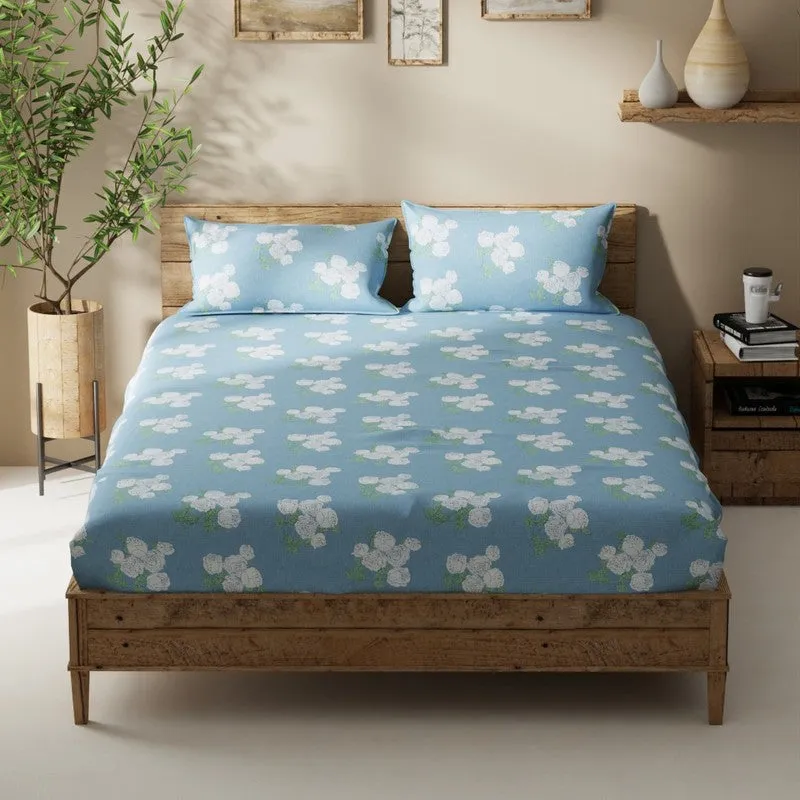 Harven Bedsheet (Blue) - 115 GSM media 3