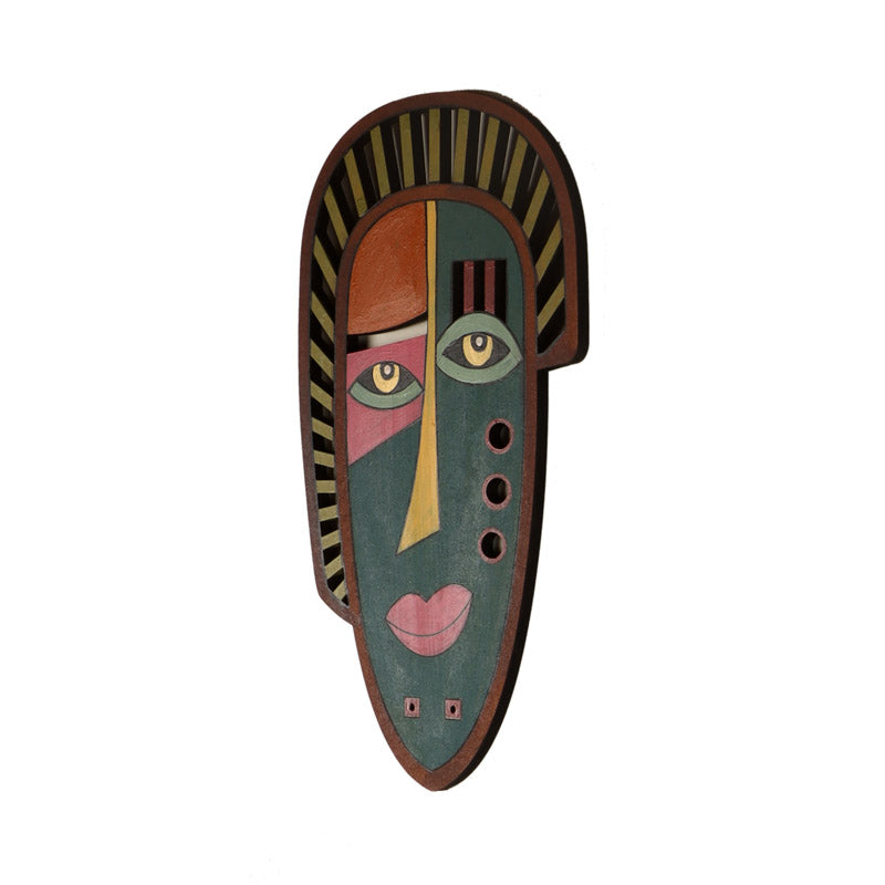 Rabbiya Mask Wooden Wall Accent media 4
