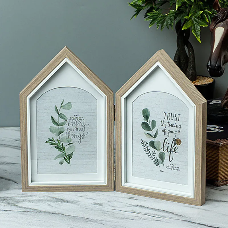 Memory Home Wood Photo Frame - Brown media 1