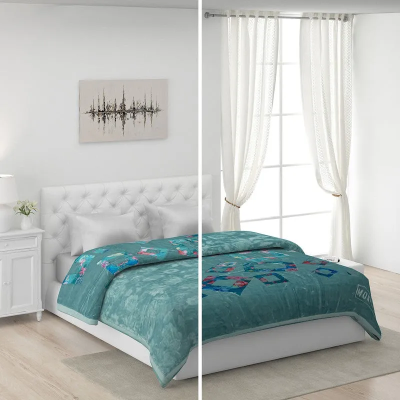 Monte Carlo Mystic Meadow Blanket (Green)- 900 GSM media 3