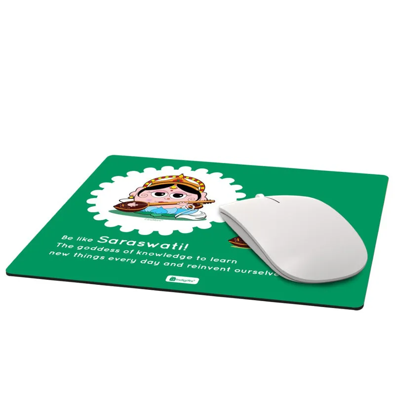 Whimsy Cute Saraswati Mouse Pad media 4