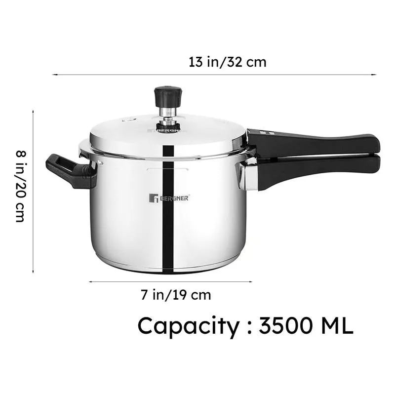 Bergner Induction Safe Pressure Cooker - 3500 ml/19 Inches media 9