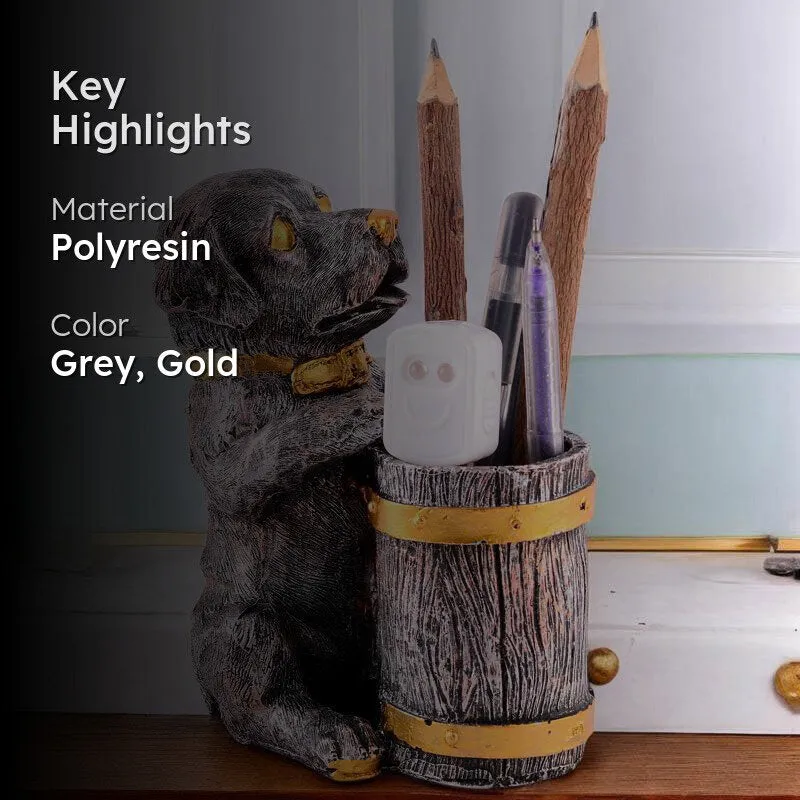Woof & Write Painted Polyresin Pen Stand media 2