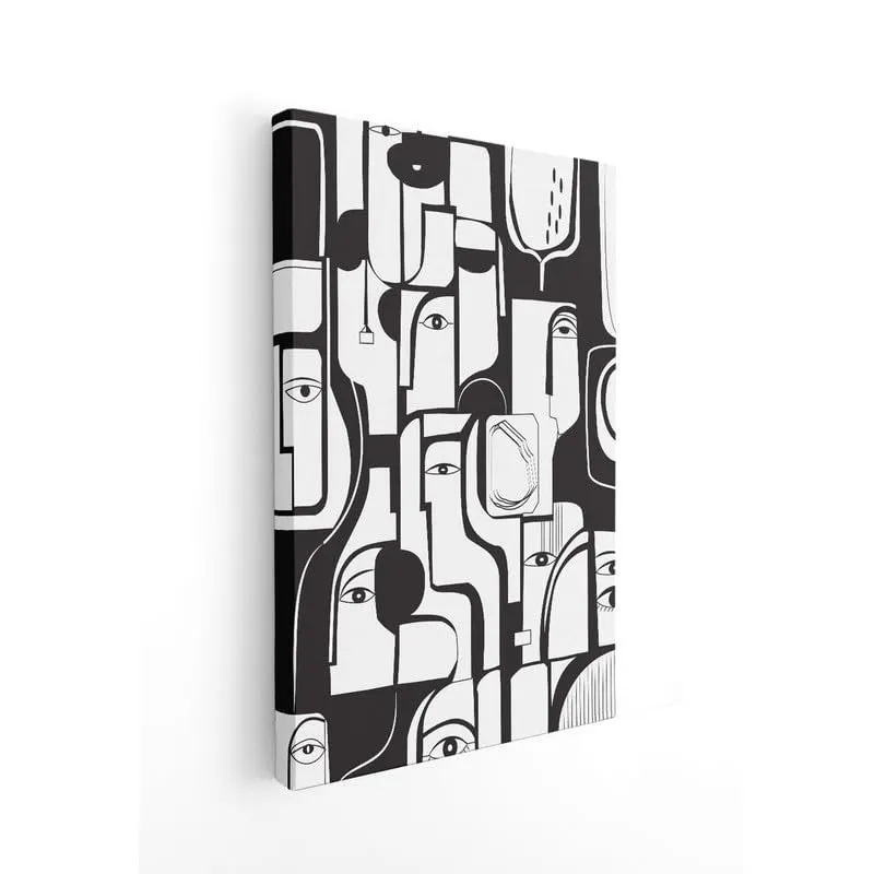 Monochrome Muse Canvas Wall Painting media 5