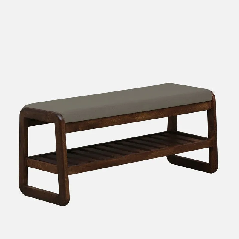 Tread Mango Wood Shoe Rack - Grey media 4