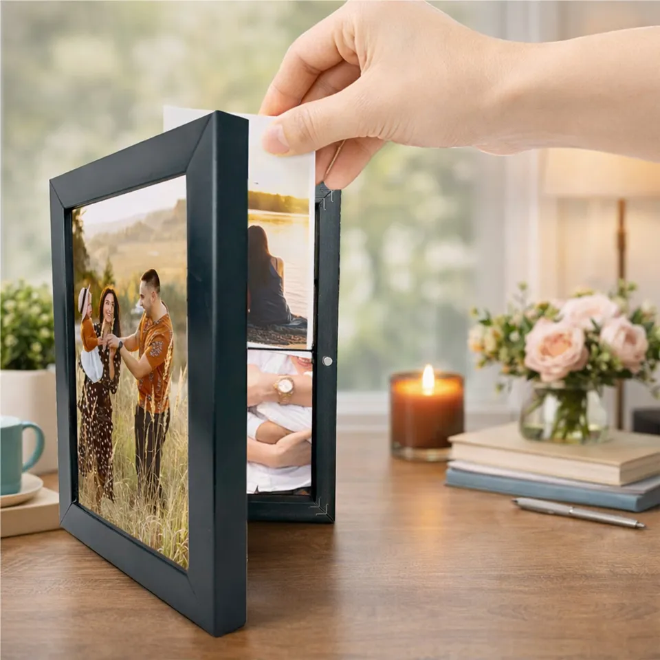 MinimalMono MDF Photo Organiser - Black media 6
