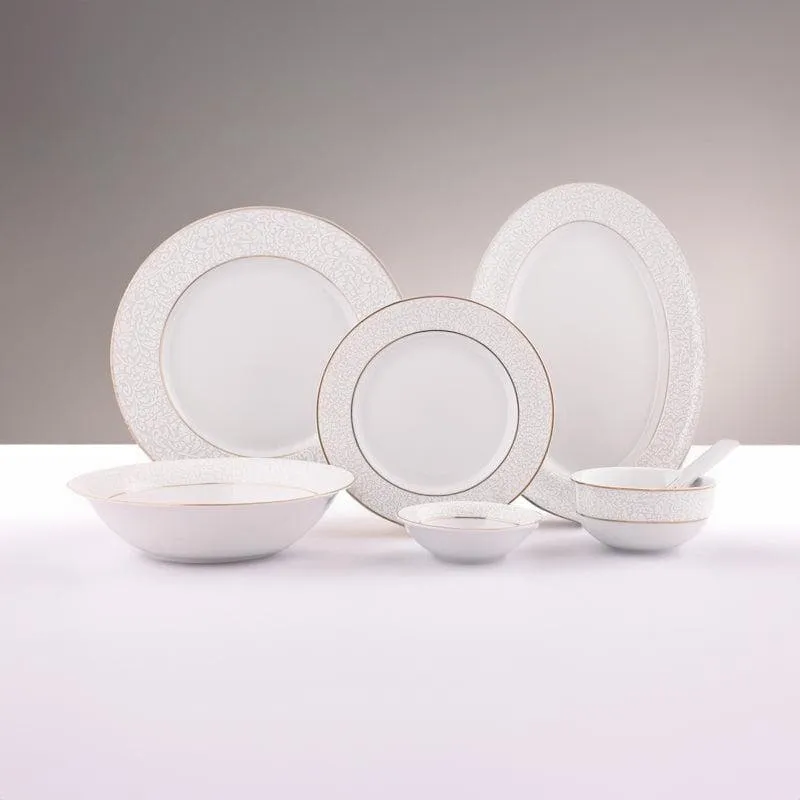 Mangata Gold Dinner Set - 33 Piece Set media 1
