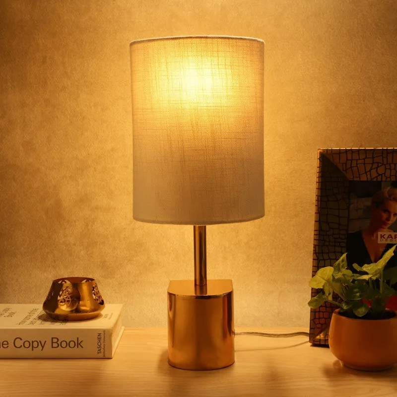 Siena Table Lamp - White,Gold media 1