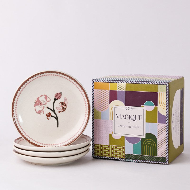 Magique by the Wishing Chair Kalahari 4 Ceramic Dessert Plates Gift Box Set - Set Of Four media 4