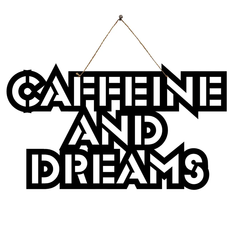 Caffeine & Dreams Mild Steel Wall Accent media 3