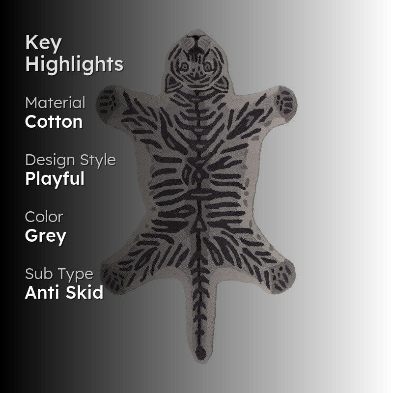 Little Roar Cotton Carpet - Grey media 2