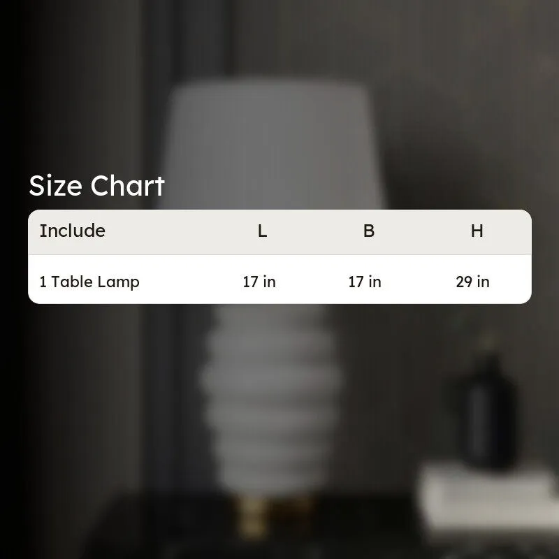 AarviDecor Ariston Designer Fabric Table Lamp - White media 8