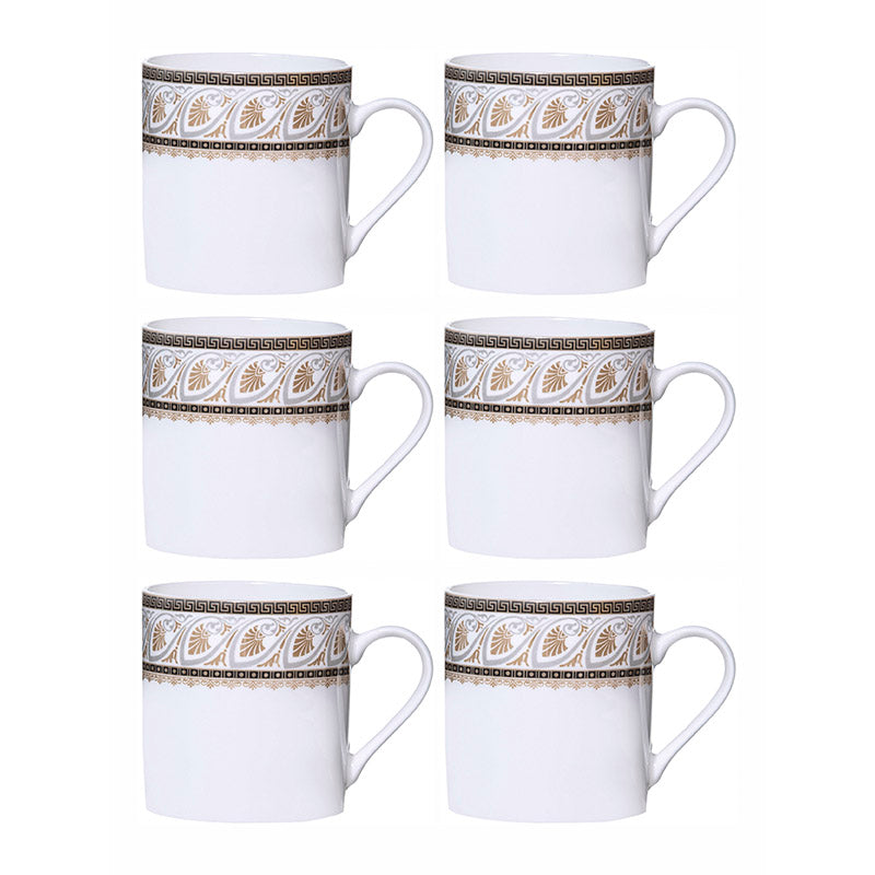 Sonaki Kerani Ethnic Bone China Tea Cup (210 mL Each) - Set Of Six media 3