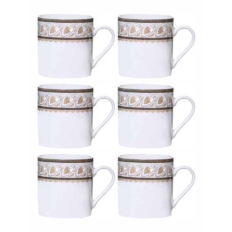 Sonaki Kerani Ethnic Bone China Tea Cup (210 mL Each) - Set Of Six media 3