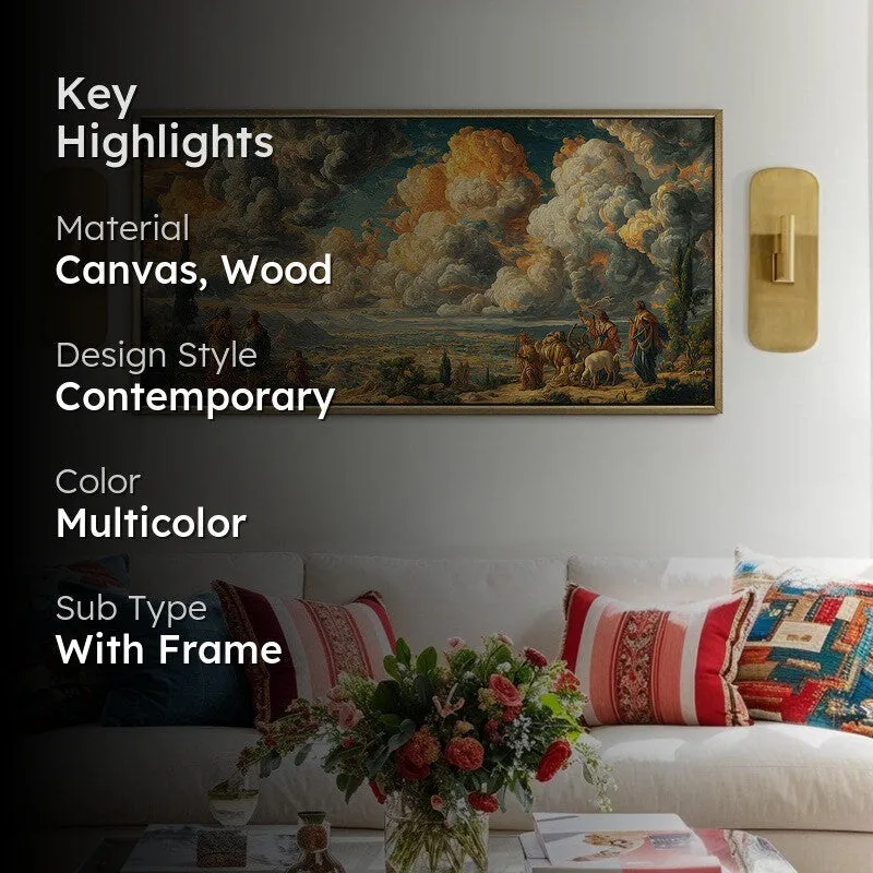 Heavenscape Canvas Wall Painting With Frame media 2
