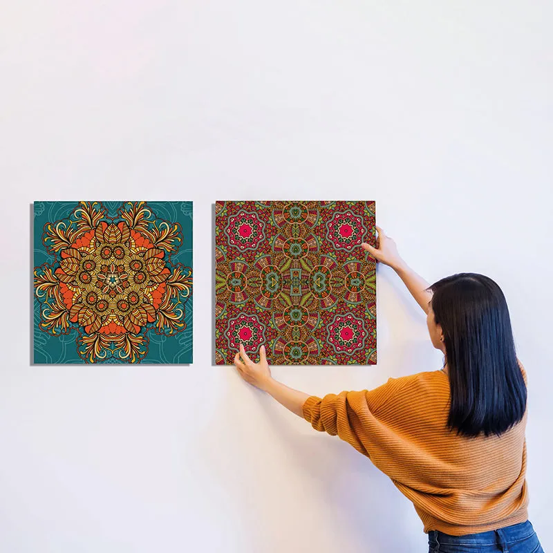 Kaleidoscope Of Colors Canvas Wall Art - Set Of Two media 7