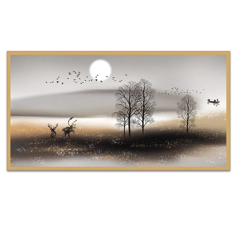 Blakesley Scape Wall Painting With Frame media 5