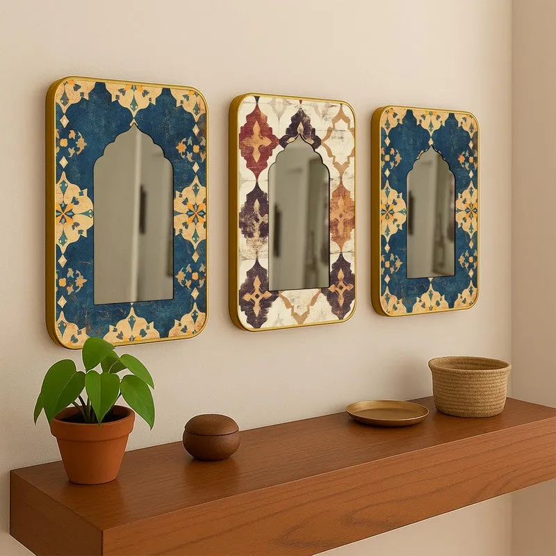 Meher Jharokha Wall Mirrors - Set Of Three media 3