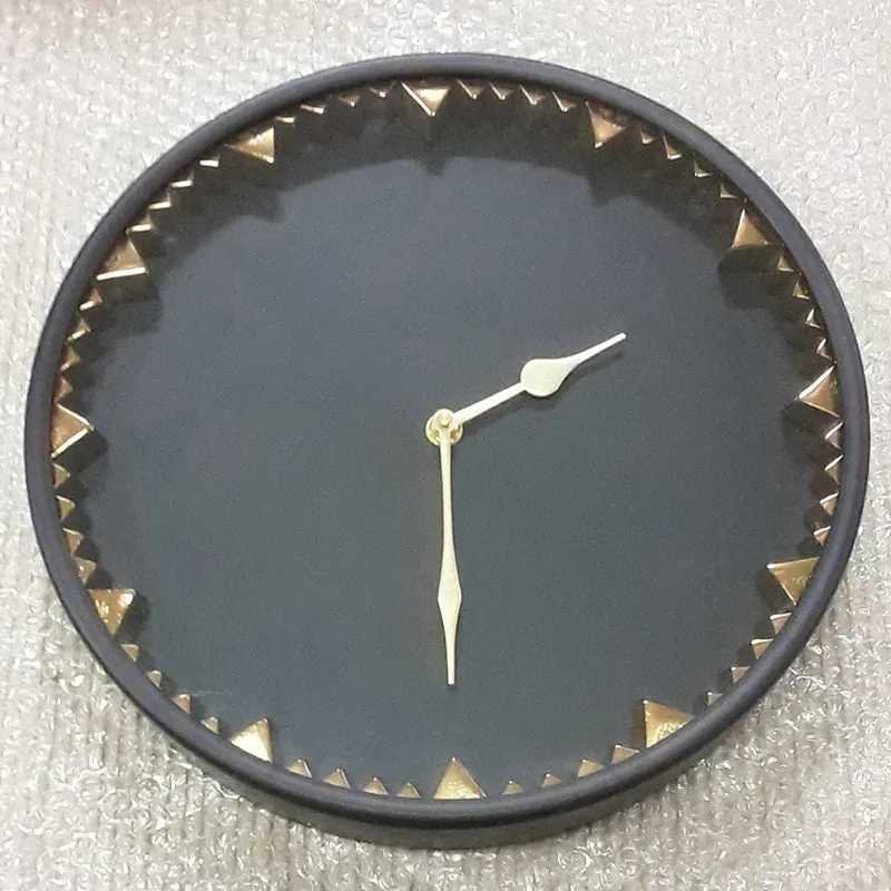 Tick-Tock Wall Clock - Black & Gold media 5