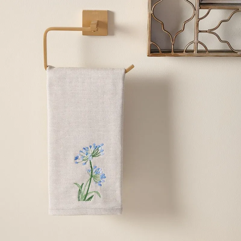 Classic Embroidered Bamboo Cotton Hand Towels - Set Of Three media 4