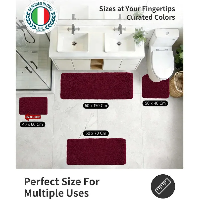 BathEase Anti Skid Bath Mats (Red) - Set of Two media 10