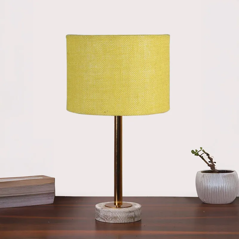Sienna I Rodin Wooden Table Lamp - Yellow,Gold,White media 3