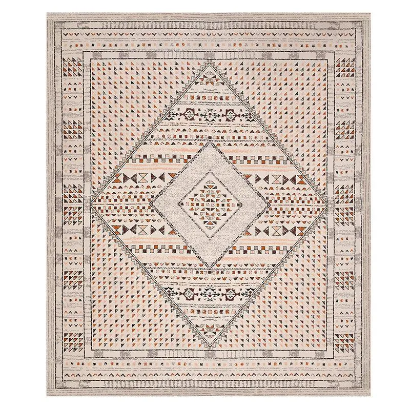 Rajasthani Nights Geometric Cotton Bedsheet (Beige) - 150 TC media 5