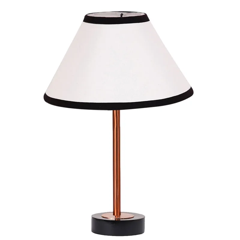 Cotin II Stripe Rodin Wooden Table Lamp - White,Copper,Black media 4
