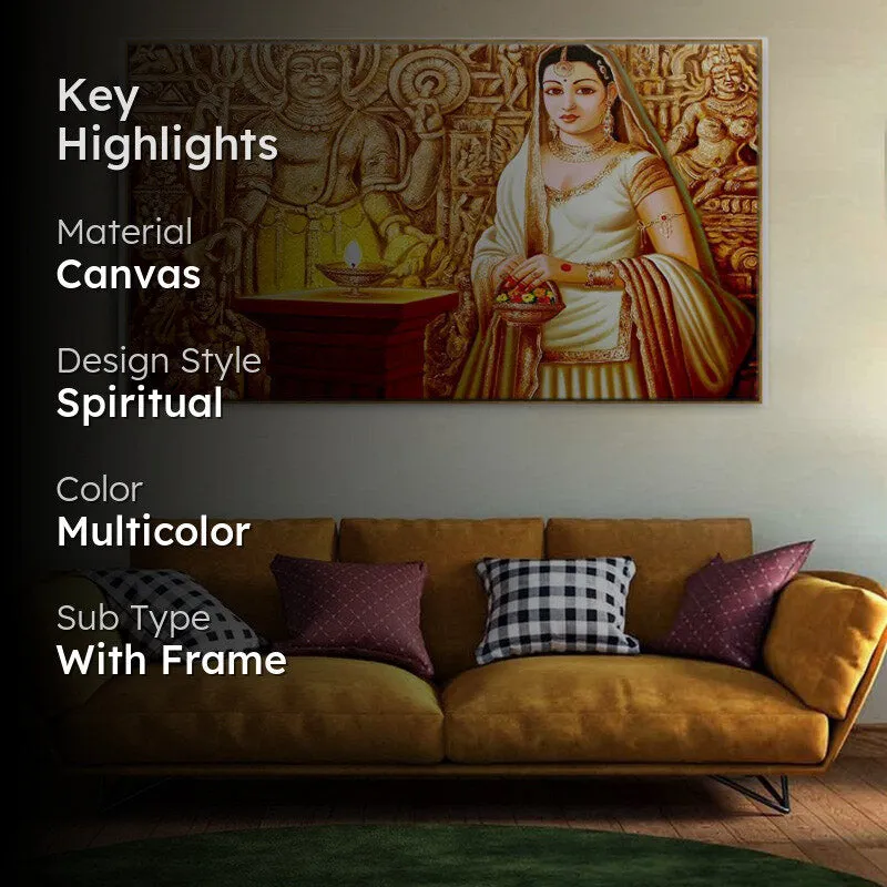 Indian Princess Canvas Wall Painting media 2