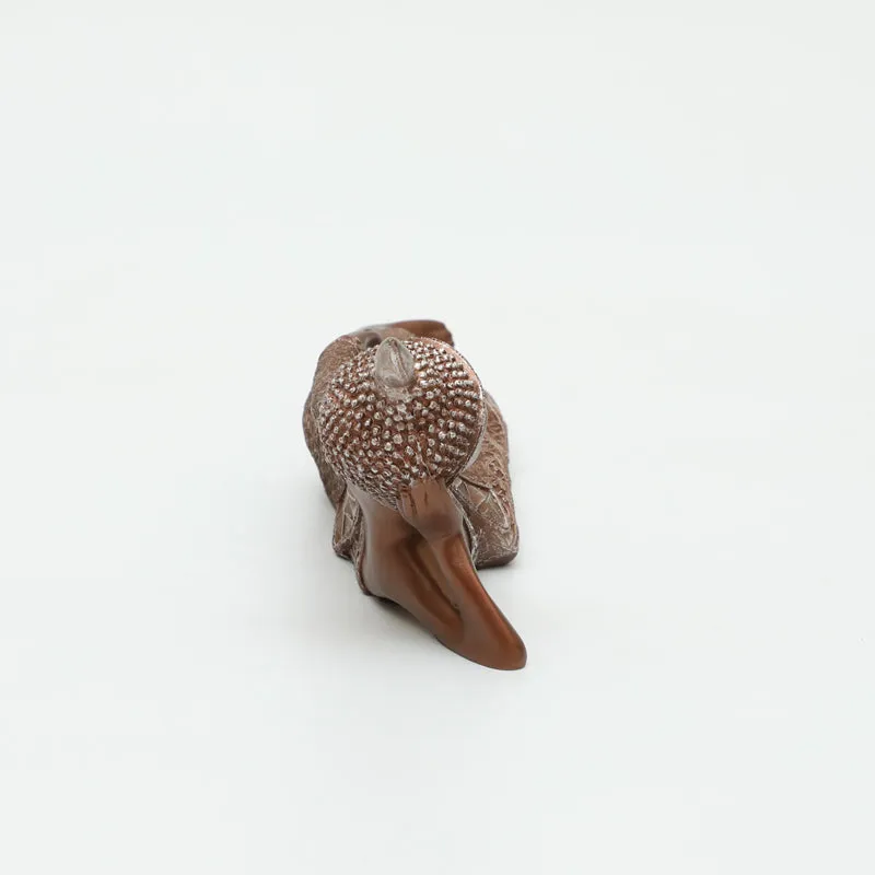 Buddha In Thought I Showpiece - Copper media 5