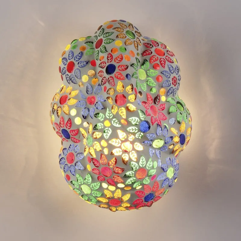 Divine Ganpati Glass Wall Lamp - Multicolor media 5