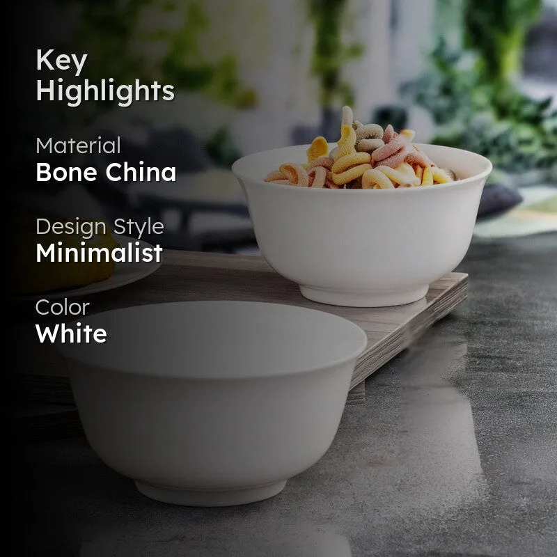 Bone China Soup Bowls (700 mL Each) - Set Of Two media 2
