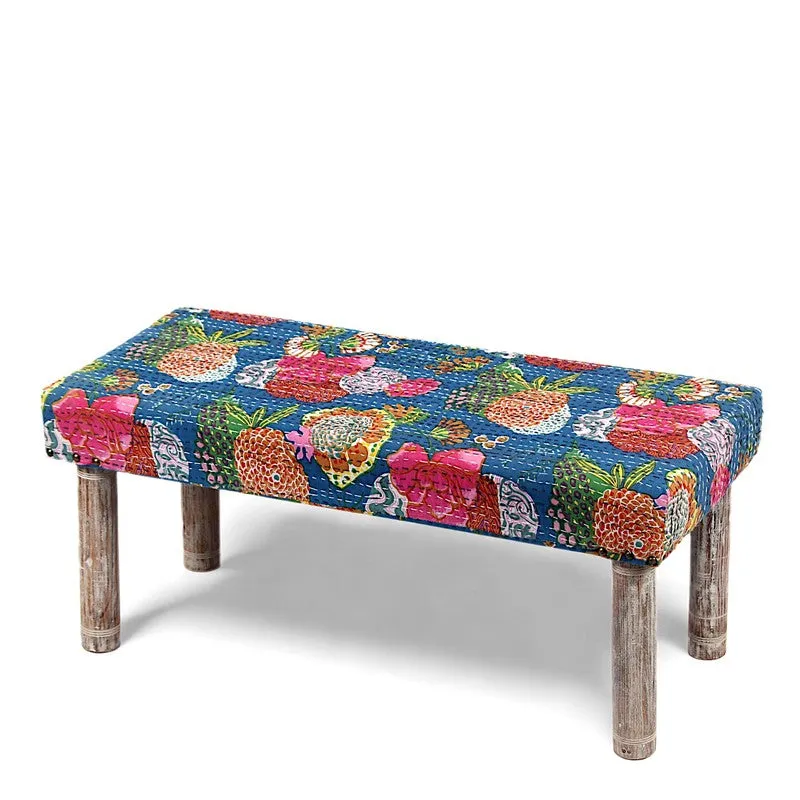Evaro Sheesham Wooden Bench - Multicolor media 3