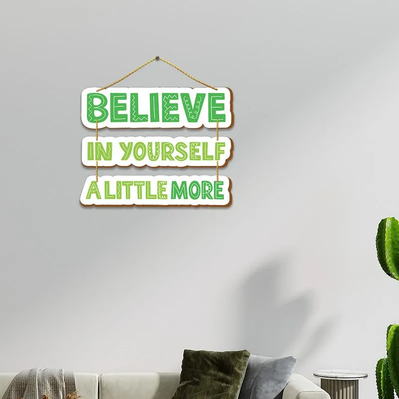 The Self-Belief Channel - Green MDF Wall Accent media 3